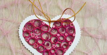 Поделка — валентинка своими руками из бумаги, ткани: шаблоны, выкроки